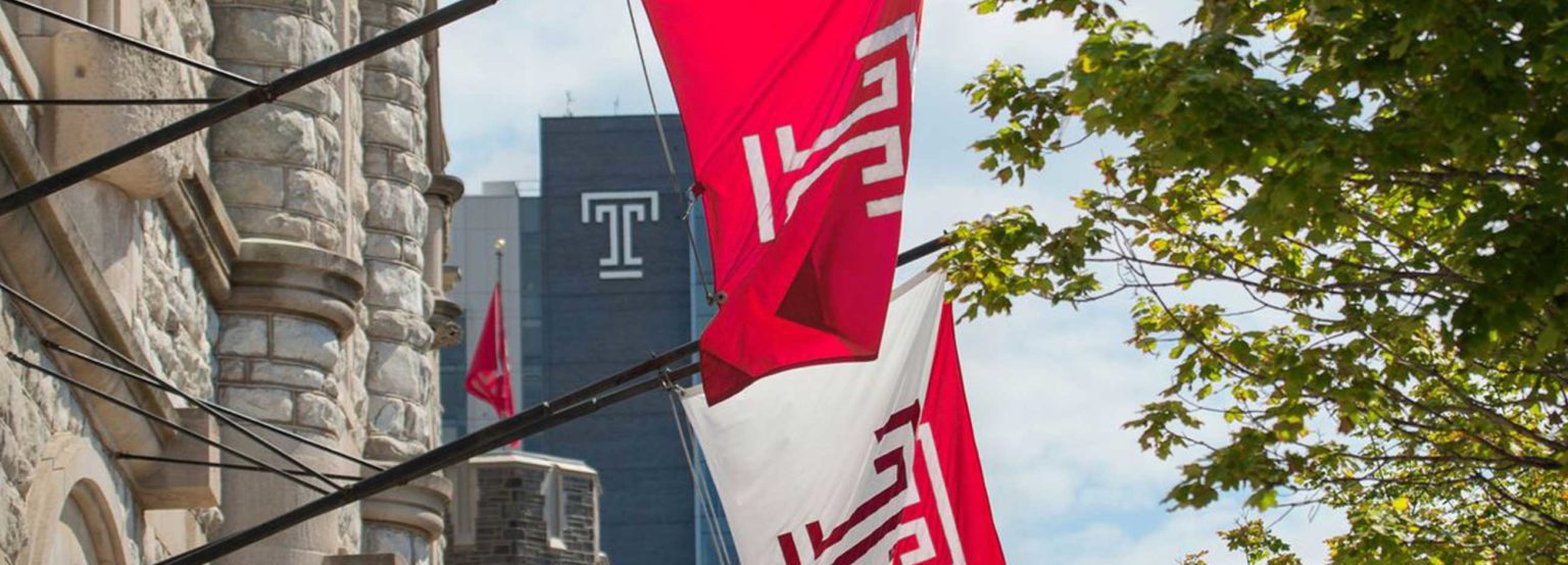 Erfurt Temple university student exchange flags